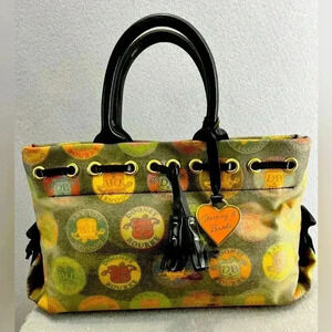 Dooney and Bourke tassel Y2K Vintage Medallion Colorful Handbag Purse
